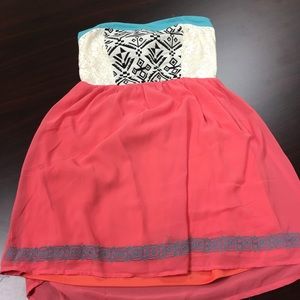 Flying Tomato strapless dress